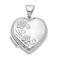 thumbnail image 1 of Sterling Silver Rhodium-plated 15mm Love You Always Heart Locket QLS912, 1 of 3