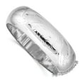 thumbnail image 1 of Sterling Silver Rhodium-plated 20mm Bangle Bracelet, 1 of 3