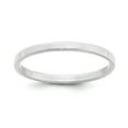 thumbnail image 1 of Sterling Silver Rhodium-plated 2mm Flat Size 10.5 Band QWFB020RH, 1 of 5