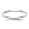 thumbnail image 1 of Sterling Silver Rhodium-plated 2mm Half-Round Band, 1 of 1