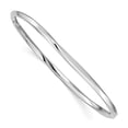 thumbnail image 1 of Sterling Silver Rhodium-plated 3.50mm Slip-on Bangle, 1 of 2