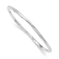 thumbnail image 1 of Sterling Silver Rhodium-plated 3.50mm Bangle, 1 of 1