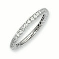 thumbnail image 1 of Sterling Silver Rhodium-plated 30 Stone Cubic Zirconia Ring, 1 of 3