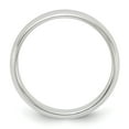 thumbnail image 1 of Sterling Silver Rhodium-plated 4mm Half-Round Size 9.5 Band QWH040RH, 1 of 3