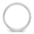 thumbnail image 1 of Sterling Silver Rhodium-plated 8mm Half-Round Size 7 Band QWH080RH, 1 of 3