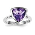 thumbnail image 1 of Sterling Silver Rhodium-plated Amethyst Ring QR4465AM, 1 of 2