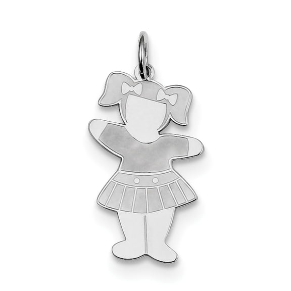 Sterling Silver Rhodium-plated Back to School Cuddle Charm XK1827SS