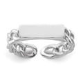 thumbnail image 1 of Sterling Silver Rhodium-plated Bar and Chain Link Adjustable Ring, 1 of 6