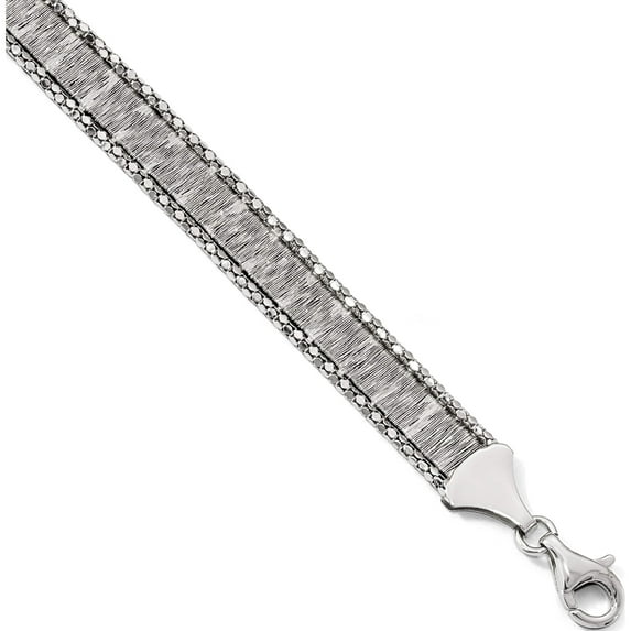 Sterling Silver Rhodium-plated Bracelet