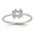 thumbnail image 1 of Sterling Silver Rhodium-plated CZ Hashtag Ring - Size 7, 1 of 3