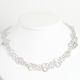 Sterling Silver Rhodium-plated CZ Leaf with Extender Ring QR6657