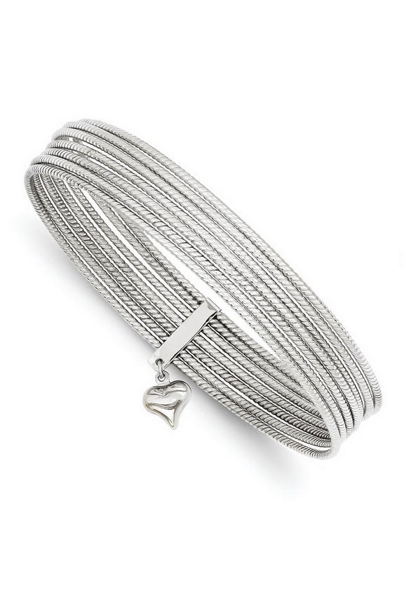 Brilliant Embers Pure Fire Sterling Silver Rhod-plated CZ Ring