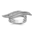 thumbnail image 1 of Sterling Silver Rhodium-plated CZ Ring - Size 7, 1 of 3
