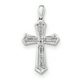 thumbnail image 1 of Sterling Silver Rhodium-plated Diamond Cross Pendant QP4608, 1 of 4