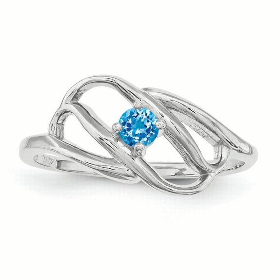 Sterling Silver Rhodium-plated Family Jewelry Mounting QXMR1/1SSM-7