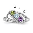 thumbnail image 1 of Sterling Silver Rhodium-plated Family Jewelry Mounting QXMR1/3SSM-7, 1 of 7