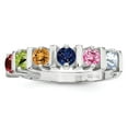 thumbnail image 1 of Sterling Silver Rhodium-plated Family Jewelry Mounting QXMR6/6SSM-7, 1 of 7