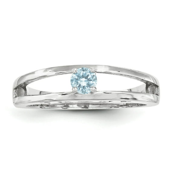 Sterling Silver Rhodium-plated Family Jewelry Mounting QXMR71/1SSM-5