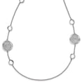 thumbnail image 1 of Sterling Silver Rhodium-plated Filigree Necklace - 32"- Made In Italy Chain, 1 of 7