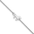 thumbnail image 1 of Finest Gold Sterling Silver Rhodium-Plated Horse 6.25 in. Plus 1 in. Extension Bracelet, 1 of 4