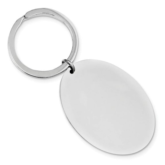 Sterling Silver Rhodium-plated Key Chain