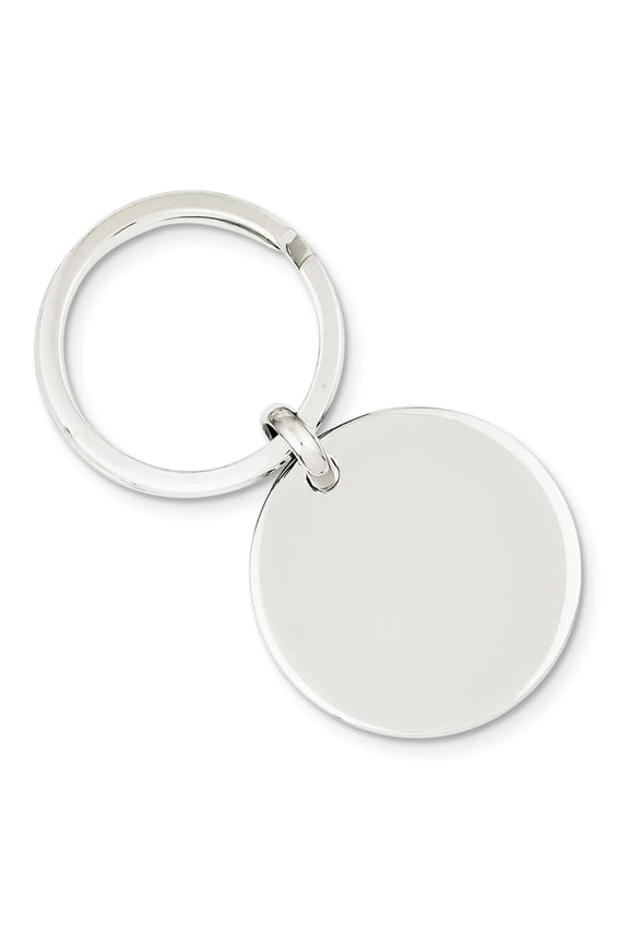 Sterling Silver Rhodium-plated Key Ring