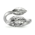 thumbnail image 1 of Sterling Silver Rhodium-plated Leaf Ring - Size 8, 1 of 2