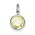 thumbnail image 1 of Sterling Silver Rhodium-plated Lemon Quartz Pendant QP2897LQ, 1 of 2