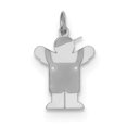 thumbnail image 1 of Sterling Silver Rhodium-plated Love Kid Charm XK1209SS, 1 of 2