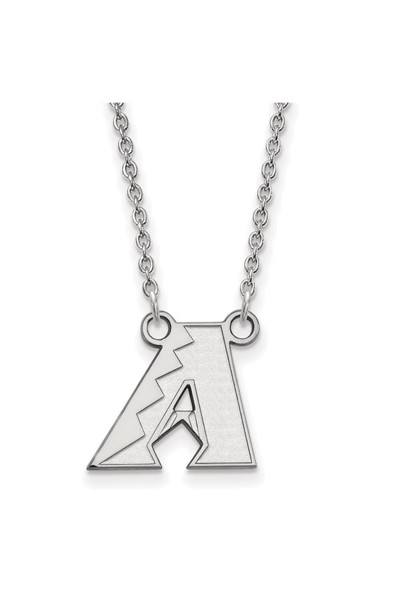 Women's Arizona Diamondbacks Small Logo Sterling Silver Pendant Necklace