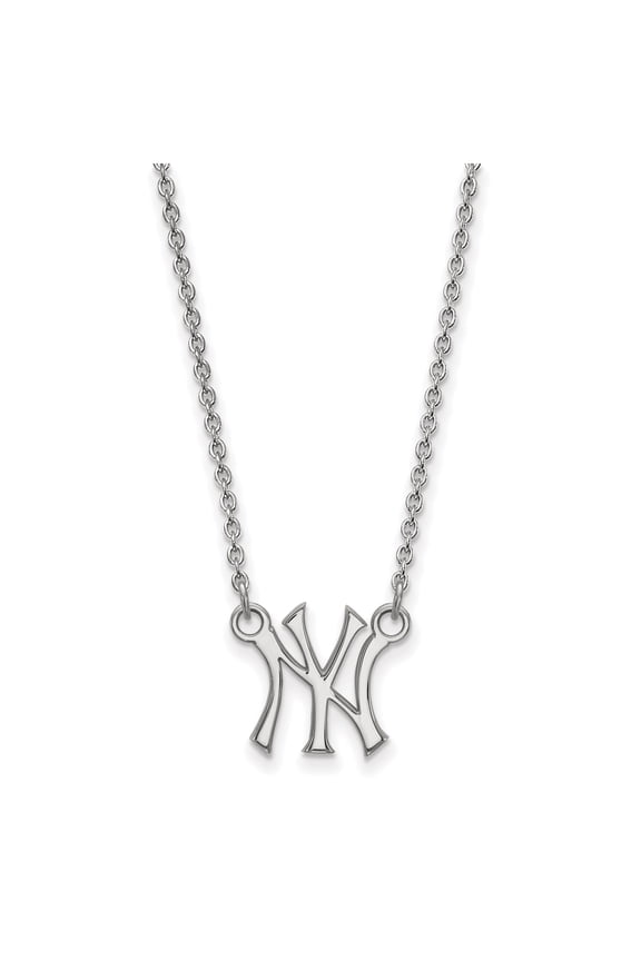 Women's New York Yankees Small Sterling Silver Pendant Necklace