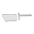 thumbnail image 1 of Sterling Silver/Rhodium-plated Montana State Earrings, 1 of 4