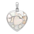 thumbnail image 1 of Sterling Silver Rhodium-plated Mother of Pearl Ash Holder Pendant, 1 of 7