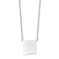 thumbnail image 1 of Sterling Silver Rhodium-plated NM State Pendant with chain, 1 of 2
