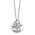thumbnail image 1 of Sterling Silver Rhodium-plated Oxidized Moon and Back Pendant Necklace, 1 of 6