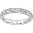 thumbnail image 1 of Sterling Silver Rhodium-plated Patterned Ring, 1 of 7
