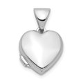 thumbnail image 1 of G & W Sterling Silver Rhodium-plated Polished 10mm Heart Locket, 1 of 2