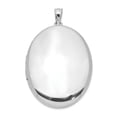 thumbnail image 1 of Sterling Silver Rhodium-plated Polished 34mm Oval Locket, 1 of 3