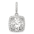 thumbnail image 1 of Sterling Silver Rhodium-plated Polished CZ Pendant QP4128, 1 of 4
