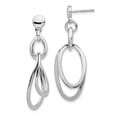 thumbnail image 1 of Silver Rhodium-plated Polished Dangle Earrings, 1 of 4
