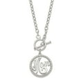 thumbnail image 1 of Sterling Silver Rhodium-plated Polished Mom Necklace, 1 of 4