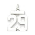 thumbnail image 1 of Sterling Silver/Rhodium-plated Polished Number 29 Charm QSS29, 1 of 3