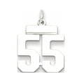 thumbnail image 1 of Sterling Silver/Rhodium-plated Polished Number 55 Charm QSS55, 1 of 4