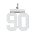 thumbnail image 1 of Sterling/Silver Rhodium-plated Polished Number 90 Charm Q-QMS90, 1 of 2