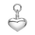thumbnail image 1 of 925 Sterling Silver Hollow Polished Puffy Love Heart Ashholder Pendant Necklace 18.9x20mm Wide Pendant for Women, 1 of 2