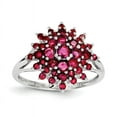 thumbnail image 1 of Sterling Silver Rhodium-plated Ruby Ring, 1 of 1