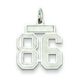 thumbnail image 1 of Sterling Silver/Rhodium-plated Satin Number 86 Charm Q-QPS86, 1 of 2