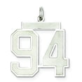thumbnail image 1 of Sterling Silver/Rhodium-plated Satin Number 94 Charm Q-QPP94, 1 of 2