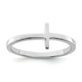 thumbnail image 1 of Sterling Silver Rhodium-plated Sideways Cross Ring, 1 of 6