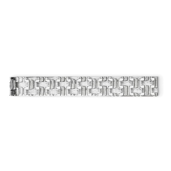 Sterling Silver Rhodium-plated Tie Bar